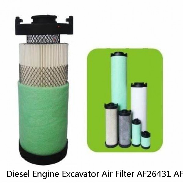 Diesel Engine Excavator Air Filter AF26431 AF26432
