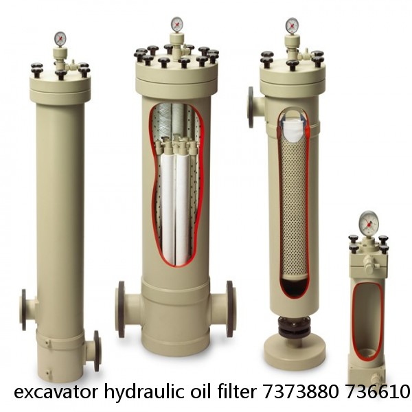 excavator hydraulic oil filter 7373880 7366101