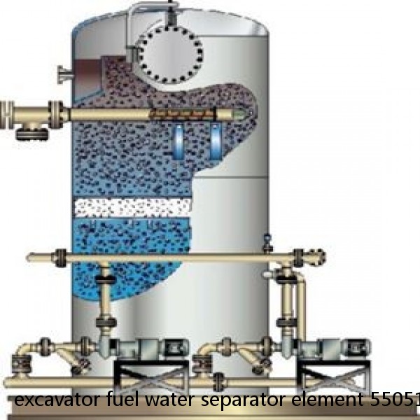 excavator fuel water separator element 55051165