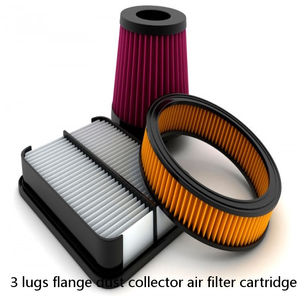 3 lugs flange dust collector air filter cartridge