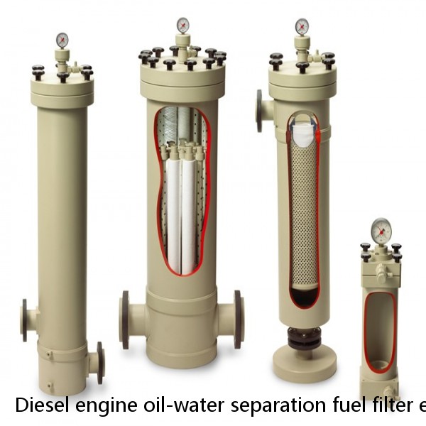 Diesel engine oil-water separation fuel filter element 00530 #5 image